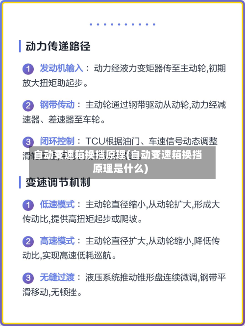 自动变速箱换挡原理(自动变速箱换挡原理是什么)