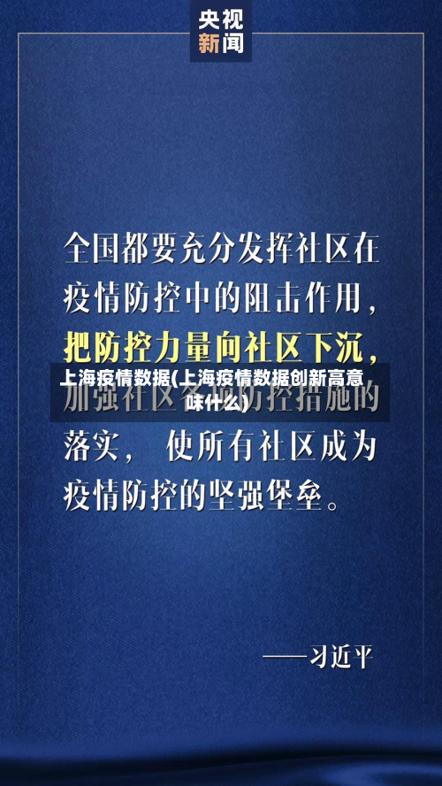 上海疫情数据(上海疫情数据创新高意味什么)