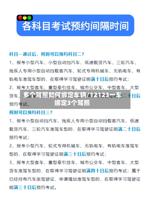多个驾照如何绑定车辆/12123一车绑定3个驾照-第2张图片