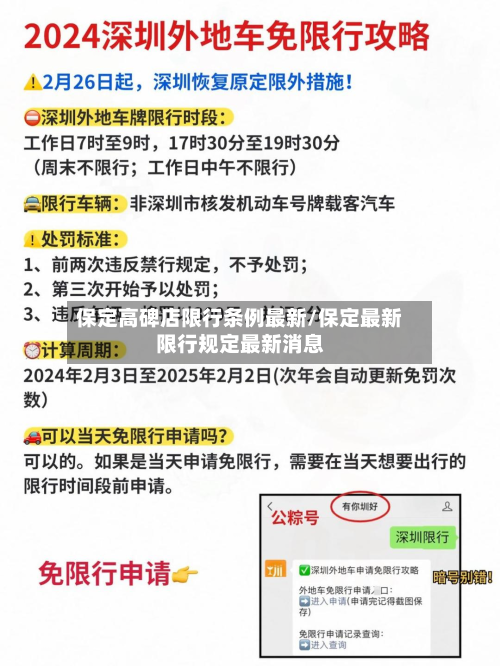 保定高碑店限行条例最新/保定最新限行规定最新消息