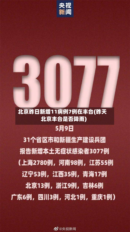 北京昨日新增11病例7例在丰台(昨天北京丰台是否降雨)