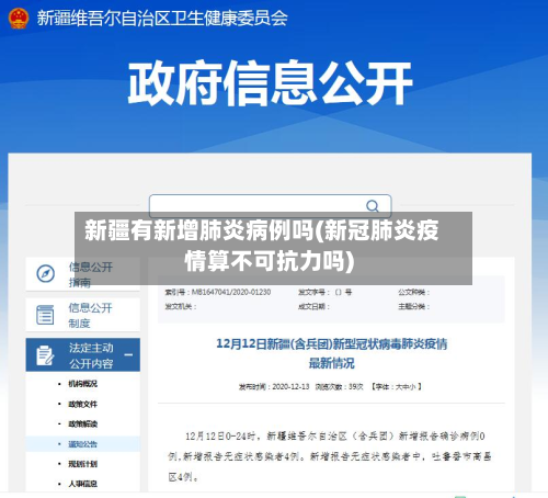 新疆有新增肺炎病例吗(新冠肺炎疫情算不可抗力吗)-第2张图片