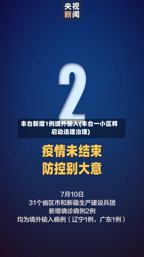 丰台新增1例境外输入(丰台一小区将启动违建治理)-第2张图片