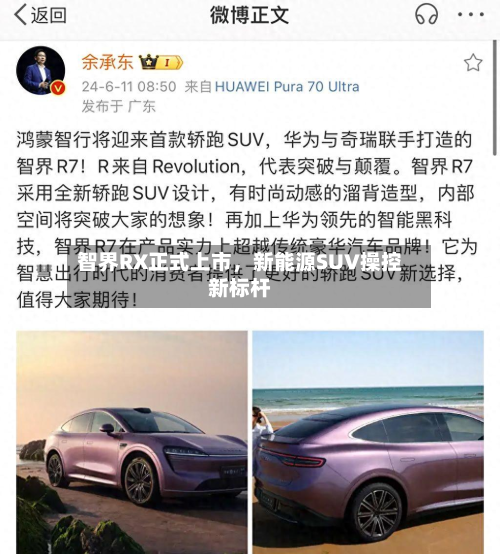 智界RX正式上市，新能源SUV操控新标杆-第2张图片