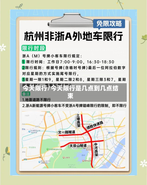 今天限行/今天限行是几点到几点结束-第2张图片