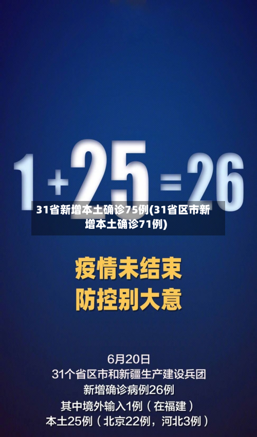 31省新增本土确诊75例(31省区市新增本土确诊71例)-第3张图片