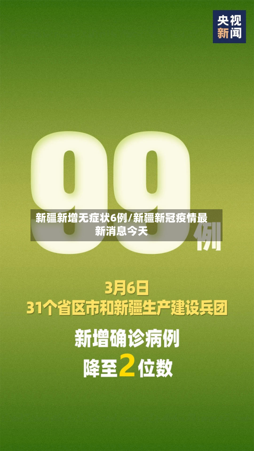新疆新增无症状6例/新疆新冠疫情最新消息今天