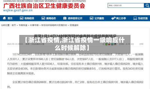 【浙江省疫情,浙江省疫情一级响应什么时候解除】-第3张图片
