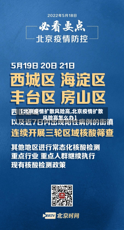 【北京疫情扩散风险高,北京疫情扩散风险高怎么办】