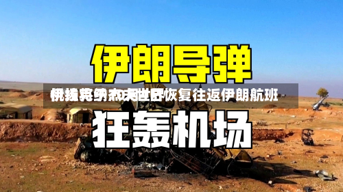 伊拉克纳杰夫世界机场将于10月4日恢复往返伊朗航班