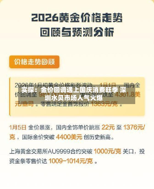 实探:金价回调遇上国庆消费旺季 深圳水贝市场人气火爆-第2张图片