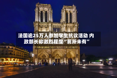 法国逾25万人参加学生抗议活动 内政部长称激烈程度“前所未有	”-第2张图片