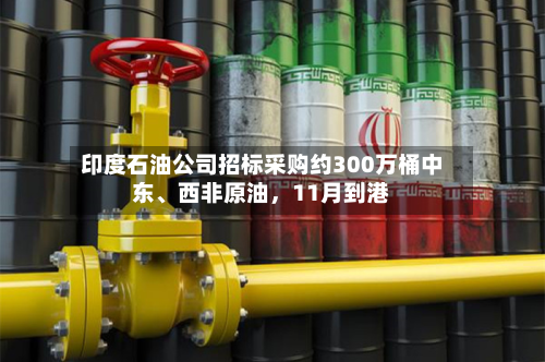 印度石油公司招标采购约300万桶中东	、西非原油，11月到港-第2张图片