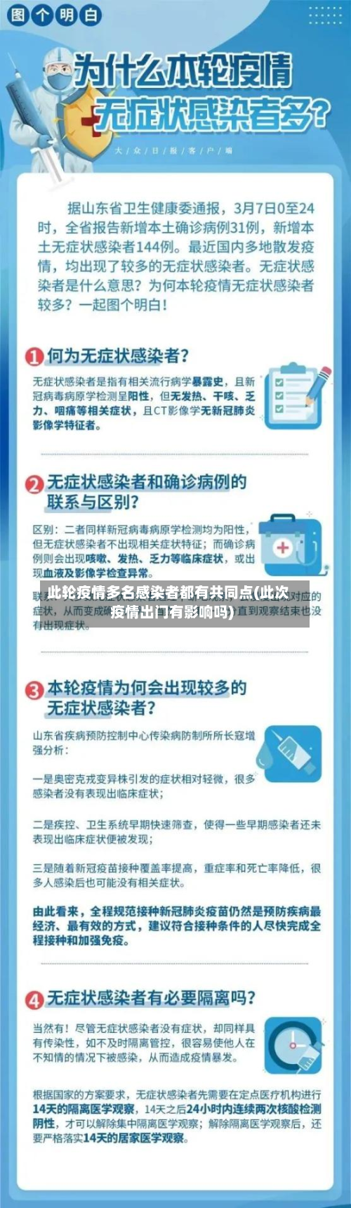此轮疫情多名感染者都有共同点(此次疫情出门有影响吗)