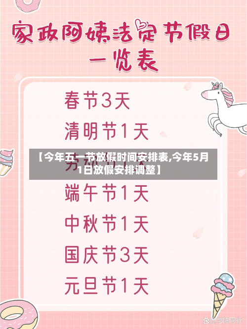 【今年五一节放假时间安排表,今年5月1日放假安排调整】