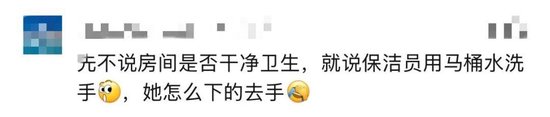 太炸裂！千元档豪华酒店被曝保洁员用刷过马桶的刷子清洁坐垫，用马桶水洗手后整理床单、枕头……