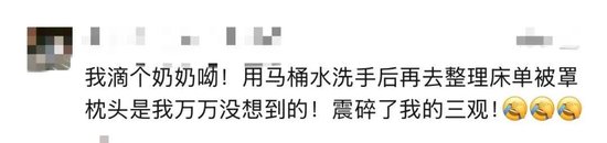 太炸裂！千元档豪华酒店被曝保洁员用刷过马桶的刷子清洁坐垫，用马桶水洗手后整理床单、枕头……