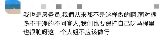 太炸裂！千元档豪华酒店被曝保洁员用刷过马桶的刷子清洁坐垫	，用马桶水洗手后整理床单、枕头……