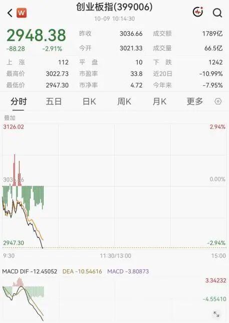 大面积跳水！“光”大跌，千亿市值股重挫